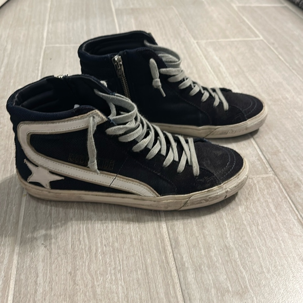 Golden Goose slide denim sneakers!!